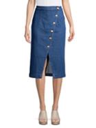Vero Moda Julie Button-front Denim Skirt