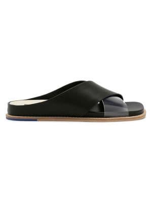 Dolce Vita Griff Leather Vinyl Sandals