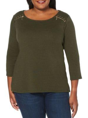 Rafaella Plus Roundneck Top