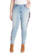 Jessica Simpson Plus Curvy High-rise Embellished Skinny Jeans