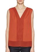 French Connection Classic Crepe V-neck Top