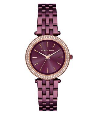 Michael Kors Mini Darci Stainless Steel Three-hand Bracelet Watch