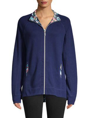 Tommy Bahama Floral Trim Stretch Jacket