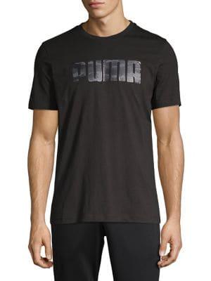 Puma Camo Foil Logo Graphic Tee