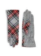 Lauren Ralph Lauren Plaid Buttoned Gloves