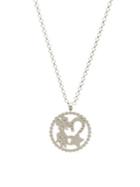 Dogeared Circle Of Abundance Sterling Silver Pendant Necklace