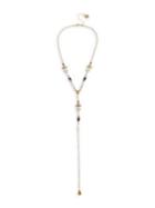 Betsey Johnson Tortifly Bug & Stone Delicate Y-shaped Necklace
