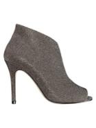 Nina Merima Glitter Peep-toe Booties