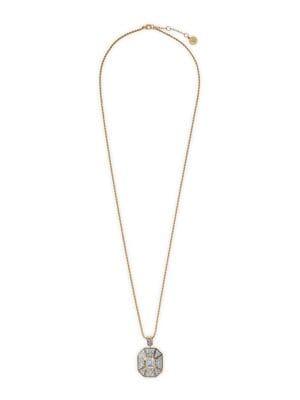 Vince Camuto Vintage Stones Two-tone & Crystal Pendant Necklace
