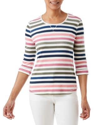 Olsen Casual Coast Mixed-stripe Tee