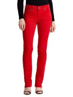 Lauren Ralph Lauren Premier Straight-fit Corduroy Pants