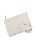 Cathy's Concepts Personalized Vegan Leather Clutch And Envelope Wallet Set