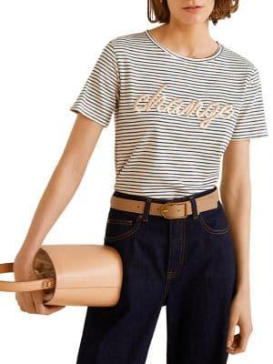 Mango Change Striped Tee