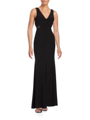 Xscape Illusion Cutout Gown