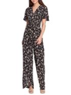 Tahari Arthur S. Levine Floral Split-leg Jumpsuit