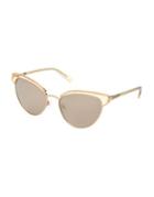 Ted Baker London 55mm Clubmaster Sunglasses