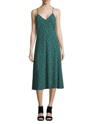 Michael Michael Kors Leopard Printed Midi Dress