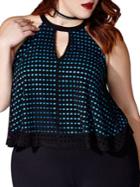 Mblm By Tess Holliday Plus Sleeveless Cutout Halter Top