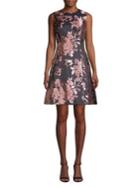 Eliza J Brocade A-line Dress