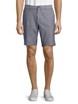 Black Brown Dobby Stretch Shorts