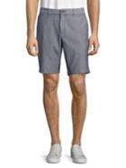Black Brown Dobby Stretch Shorts
