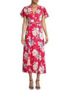 French Connection Floral Crepe Midi Dress