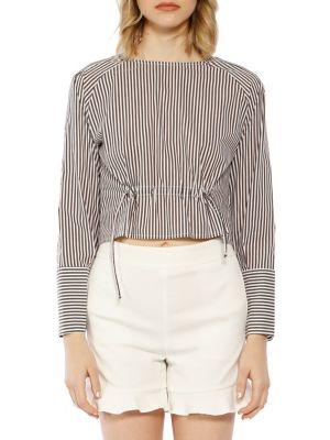 Walter Baker Dalton Long-sleeve Crop Top