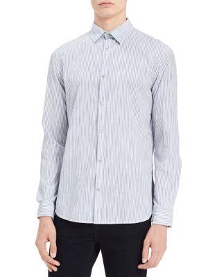Calvin Klein Jeans Space Dye Banker Stripe Button-down Shirt