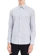 Calvin Klein Jeans Space Dye Banker Stripe Button-down Shirt