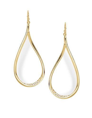 Nadri Goldtone Large Teardrop Earrings