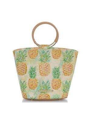 Brahmin Medium Multi-pompano Bowie Leather Tote