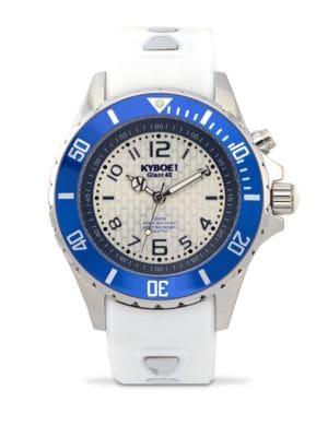 Kyboe Marine Silicone And Stainless Steel Strap Watch, 400315