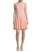 Calvin Klein Laser-cut Fit-and-flare Dress