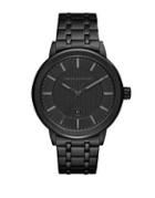 Armani Exchange Maddox Black Ip Bracelet Watch