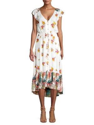 Lucky Brand Floral V-neck Dress