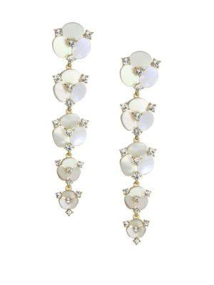 Kate Spade New York Disco Pansy Statement Drop Earrings