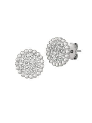 Morris & David 14k White Gold & 0.4 Tcw Diamond Stud Earrings
