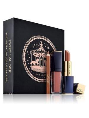 Estee Lauder Midnight Nudes Bare Lips Three-piece Set