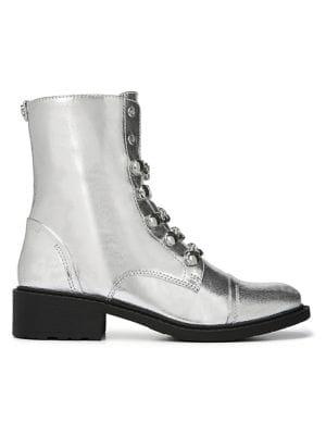 Circus By Sam Edelman Dacey Metallic Combat Boots