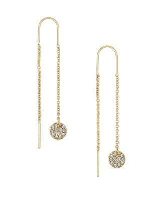 Laundry By Shelli Segal Pave Disc Earrings