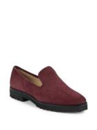 Karl Lagerfeld Paris Imani Tumbled Suede Loafers