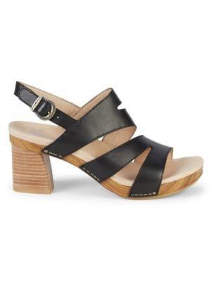 Dansko Ashlee Leather Heeled Sandals