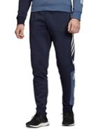 Adidas Tapered-fit 3-stripes Cotton-blend Fleece Pants