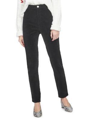Miss Selfridge Steffi Super High-waisted Velvet Jeans