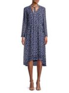 Anne Klein Dotted Fit-and-flare Dress