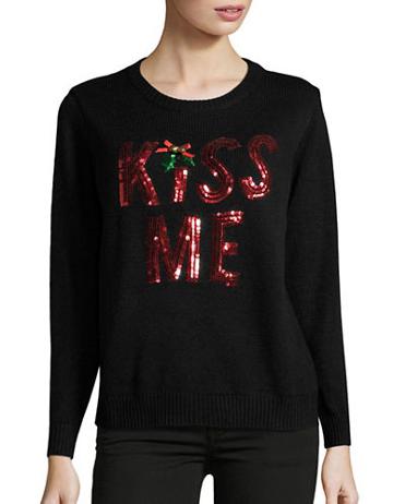 Context Kiss Me Christmas Sweater