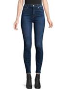 7 For All Mankind High-rise Cropped Skinny Jeans