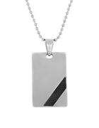 Lord & Taylor Dog Tag Pendant Necklace