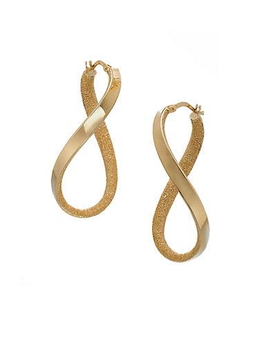 Lord & Taylor Oval Hoop Earrings In 14k Yellow Gold