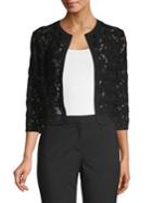 Anne Klein Floral Lace Cardigan